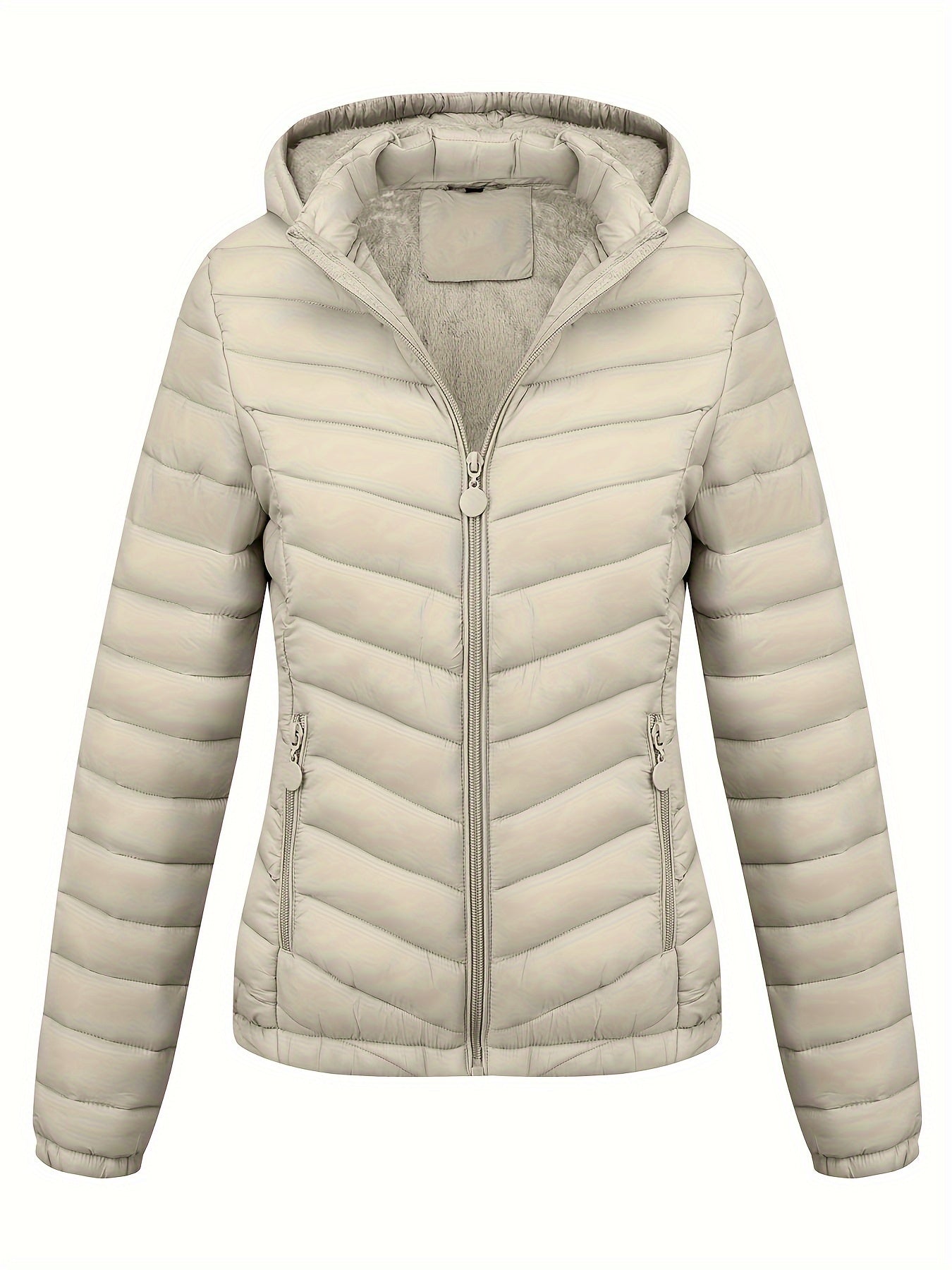 Abrigo de Invierno para Mujeres - Elegante Chaqueta para Climas Fríos con Cierre de Cremallera, Bolsillos Frontales - Capa Exterior No Elástica para Atuendos Diarios y Formales - Oficina, Fiesta, Atuendos Casuales - Ropa Exterior para Mujeres, Atuendo de