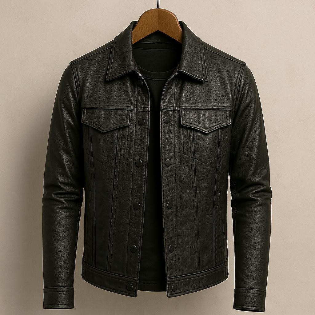 Darius™ | Chaqueta de cuero premium estilo moto