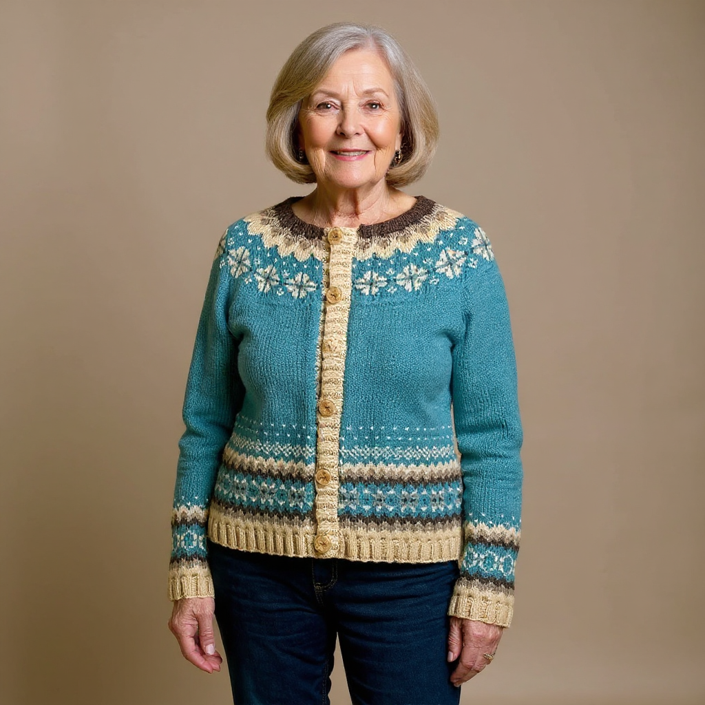 Cassandra | Suéter de punto Vintage Island