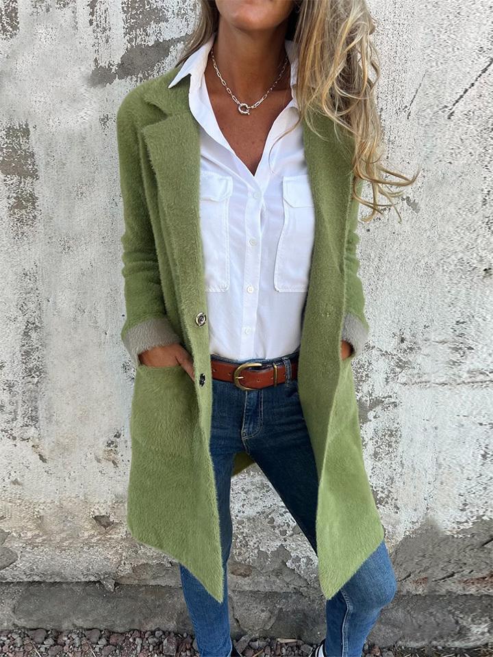 Valeria | Abrigo Largo de Piel Sintética