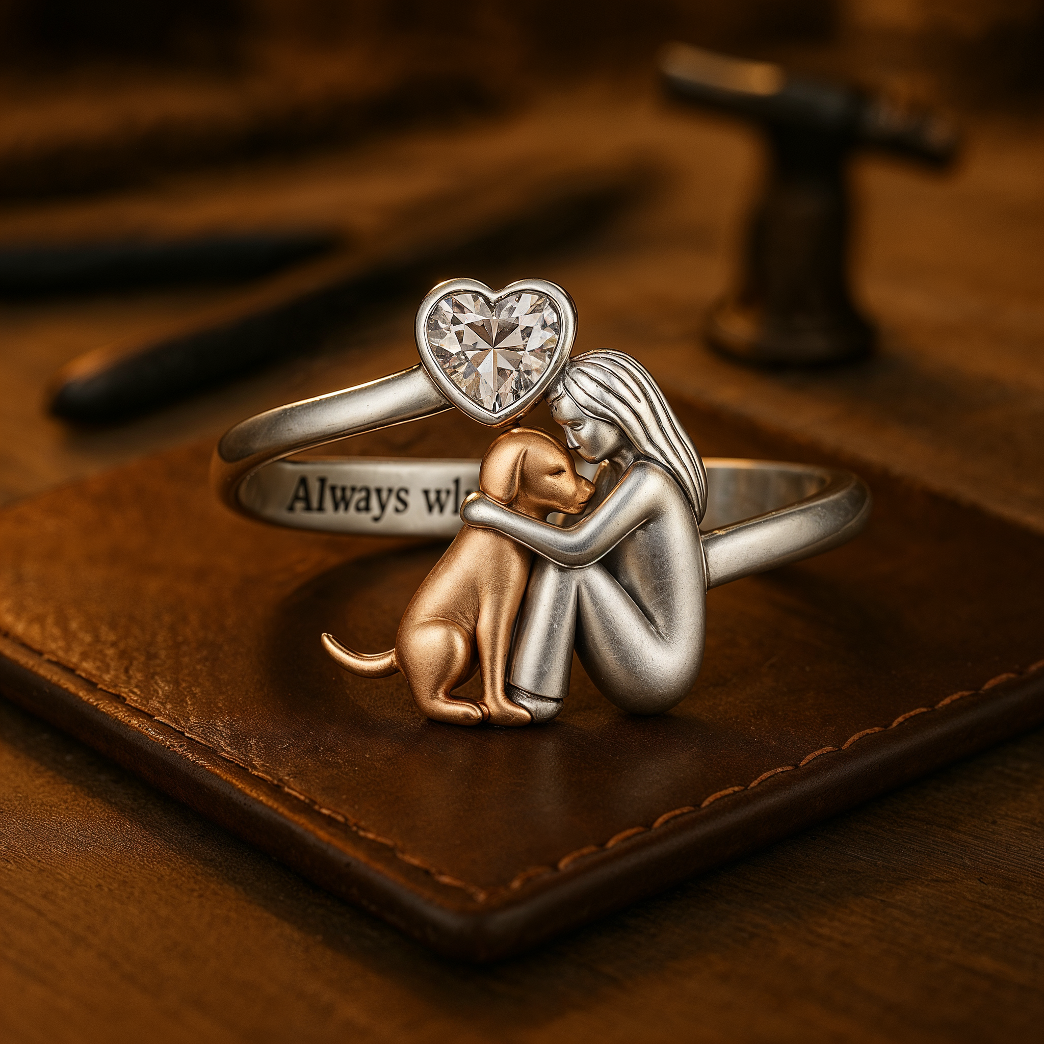 Anillo ajustable – “Siempre en Mi Corazón”