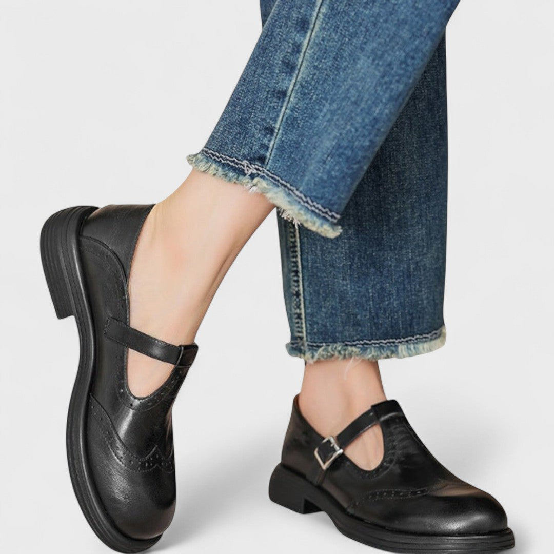 Elisa | Elegancia y Comodidad Tacón de Cuero