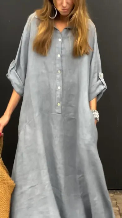 Lea | Vestido camisero largo