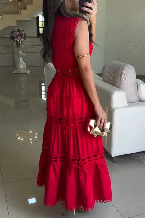 Dominika | Vestido maxi con cortes