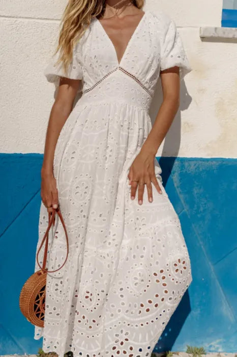 Felisa | Vestido romántico calado