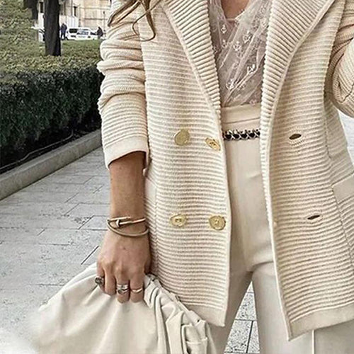 Cárdigan Liso de Manga Larga Groovy