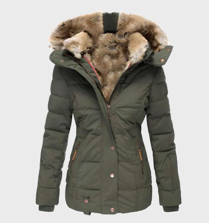 Aurora | Chaqueta de invierno ajustada con capucha