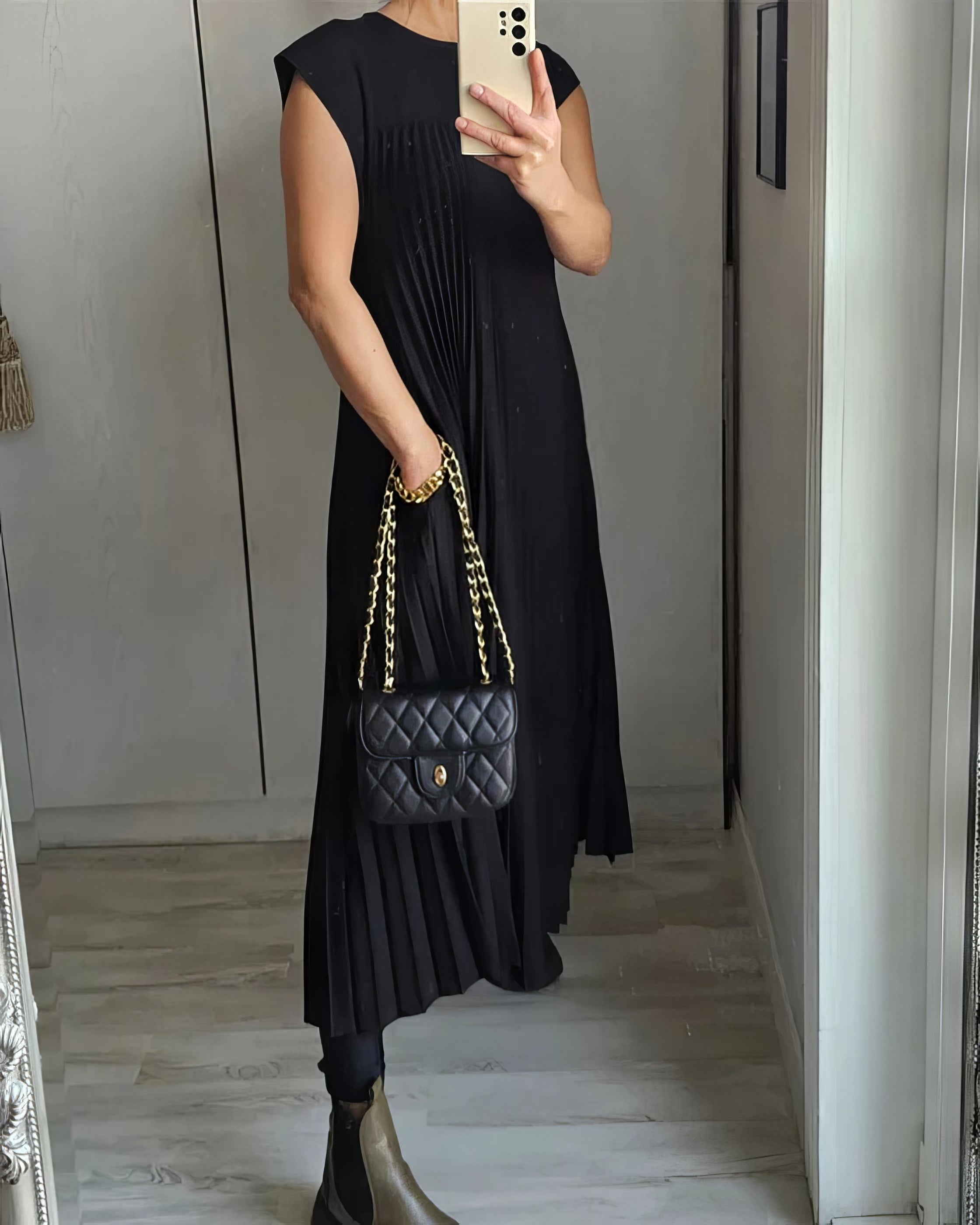 Colette | Vestido plisado elegante